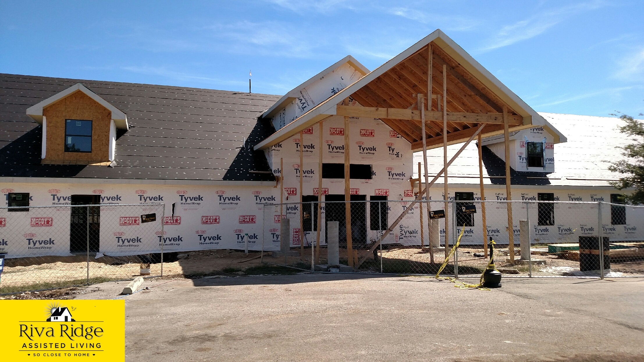 Construction Progress on Riva Ridge Assisted Living - Leander Texas