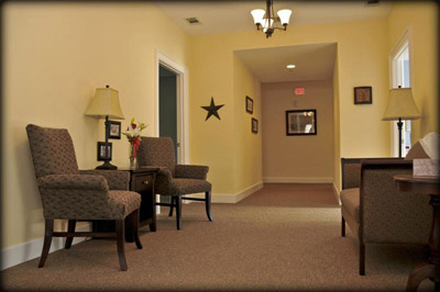 Hall area of the Riva Ridge Memory Care Center